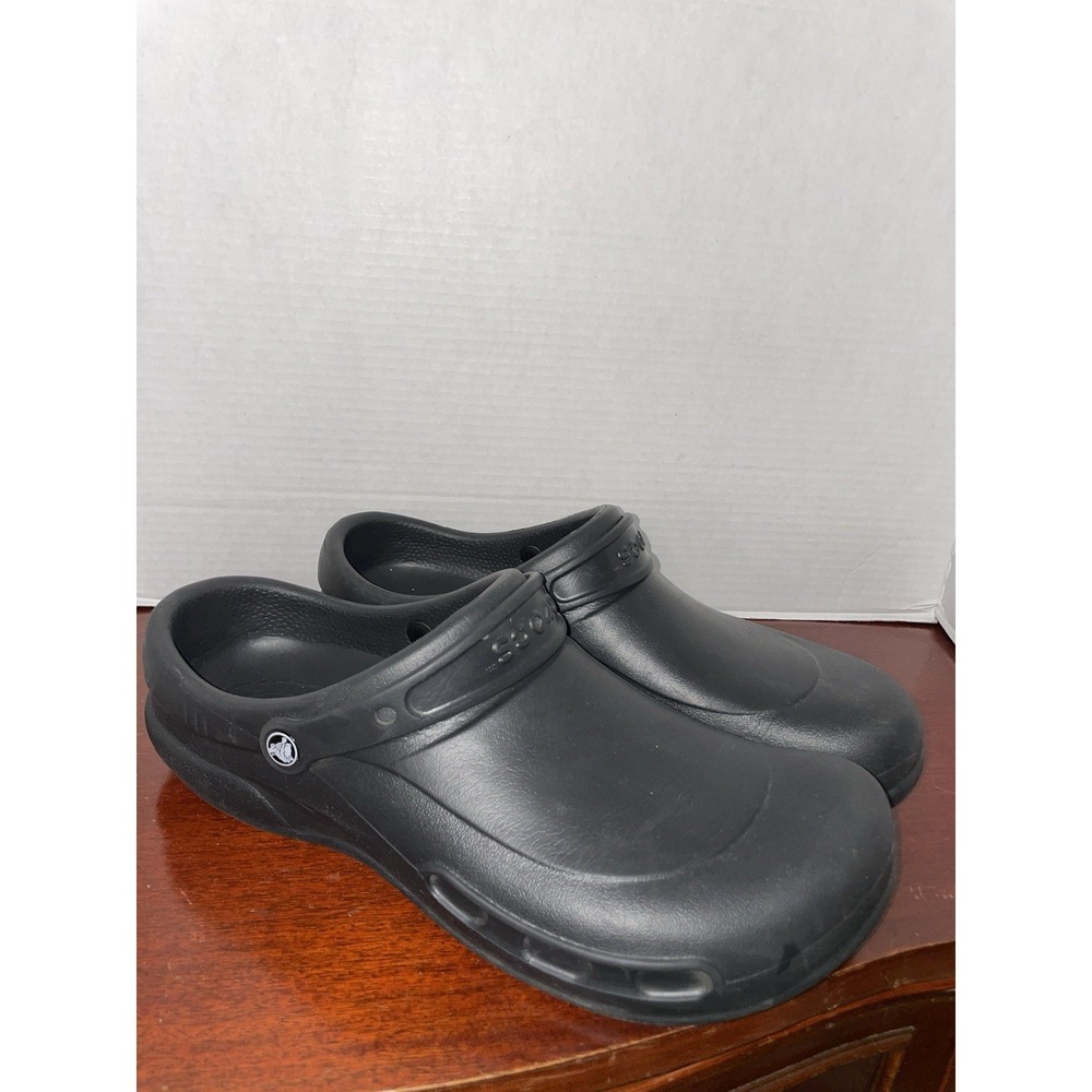 Crocs Bistro Clogs Mens 15 Black Slip Resistant Work Shoes Chef Kitchen 10075